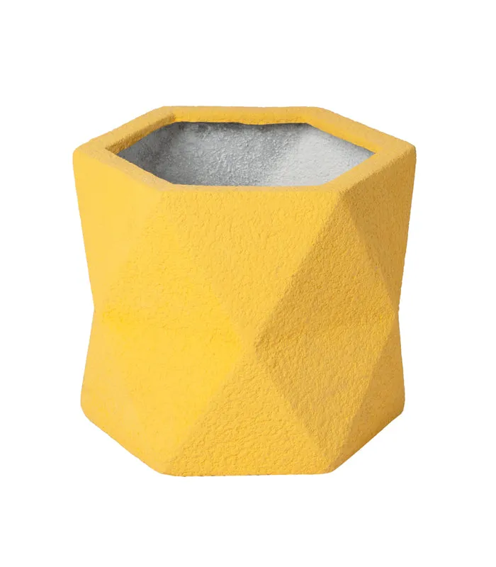 Triangle Yellow 10 Planter