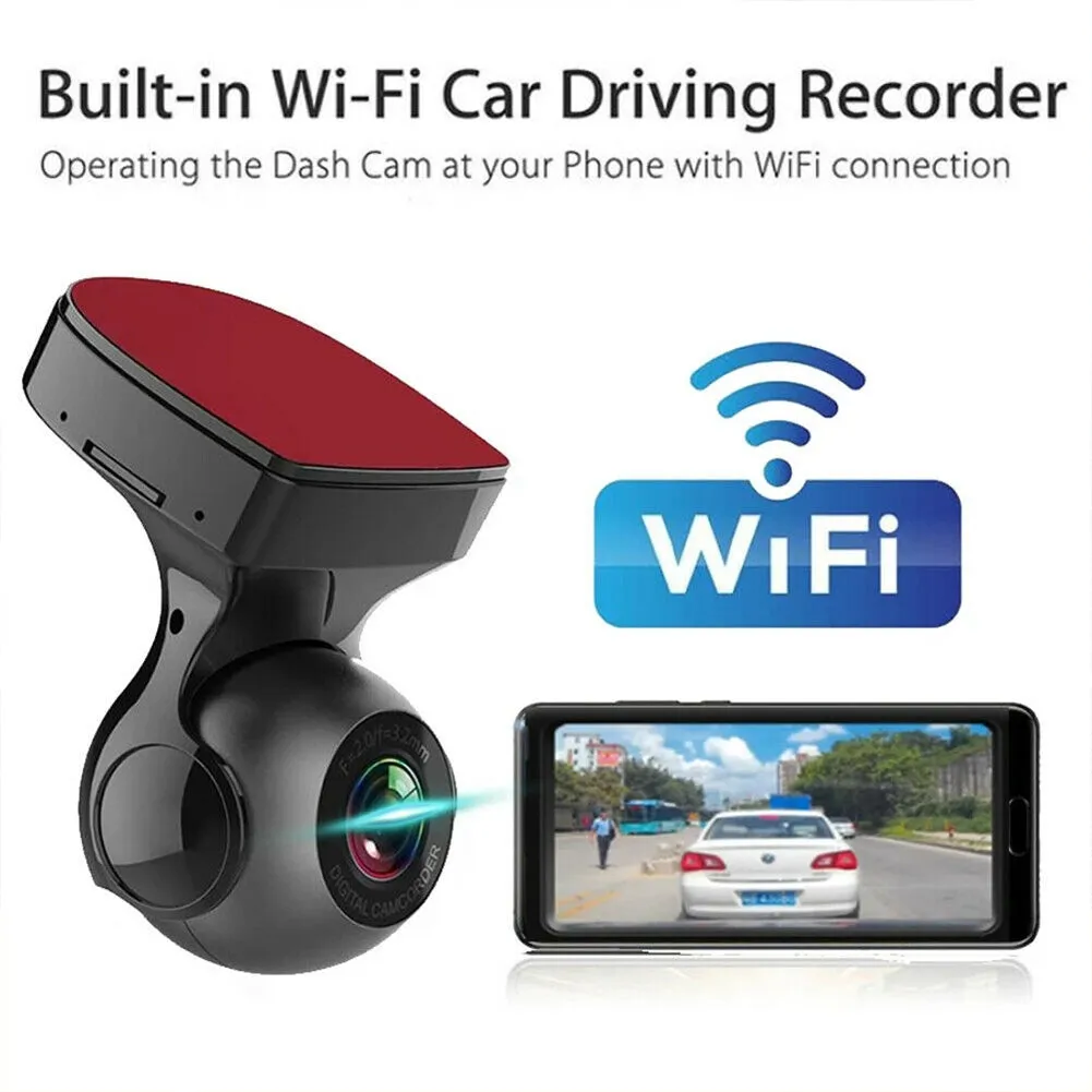 US 170 Degree Wifi Car  Driving  Recorder Hd 1080p Wide-angle
