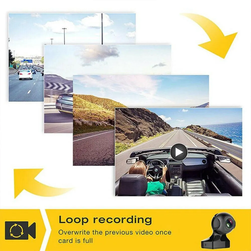 US 170 Degree Wifi Car  Driving  Recorder Hd 1080p Wide-angle