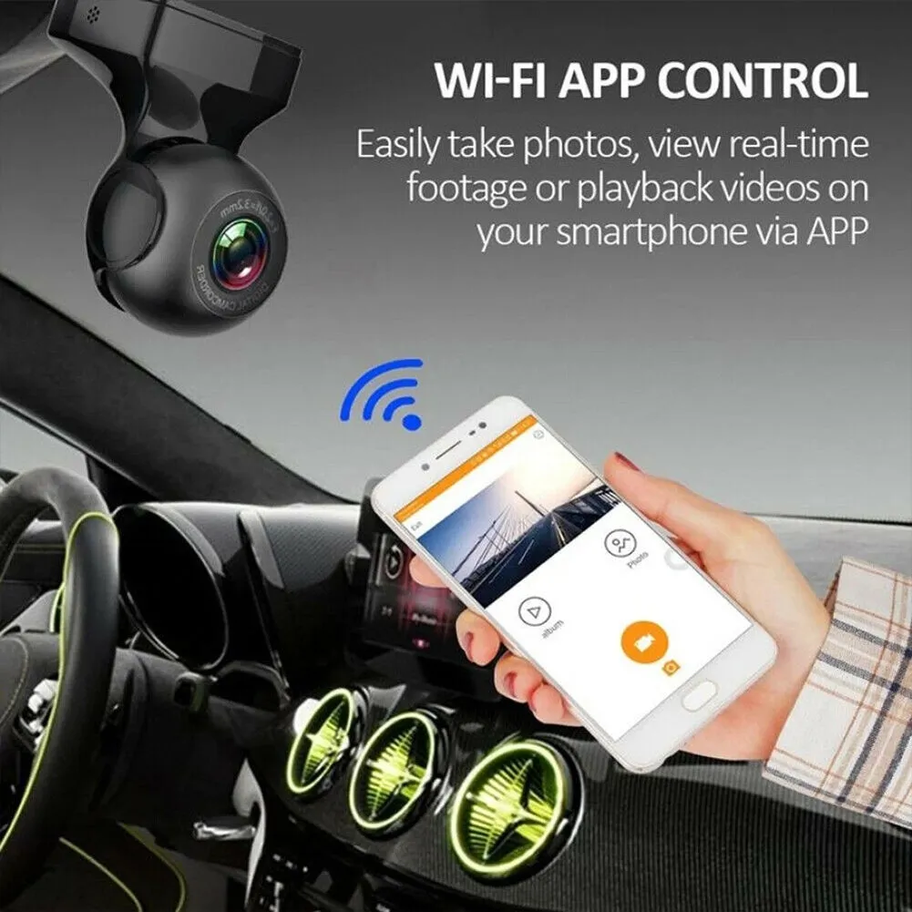 US 170 Degree Wifi Car  Driving  Recorder Hd 1080p Wide-angle