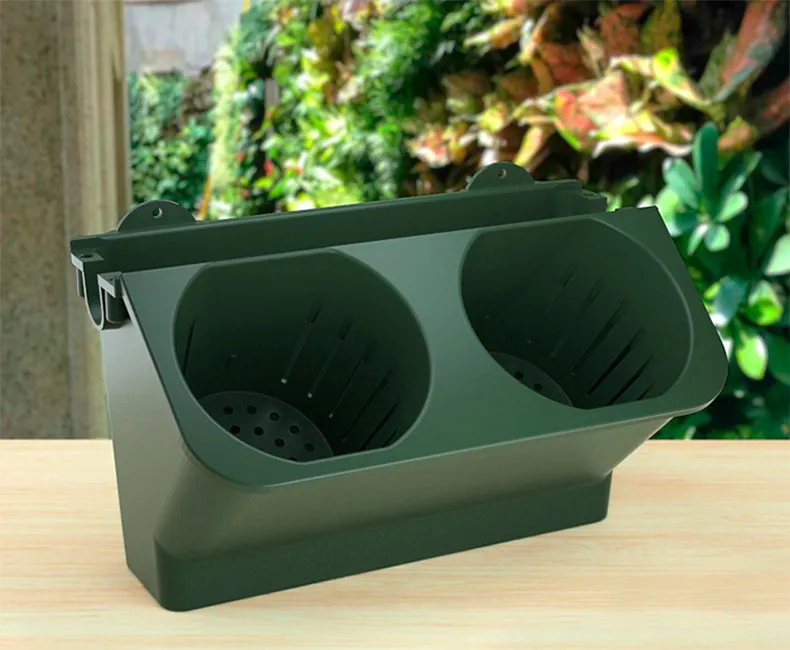 Vertical Planter with 10 Hanging Flower Pots