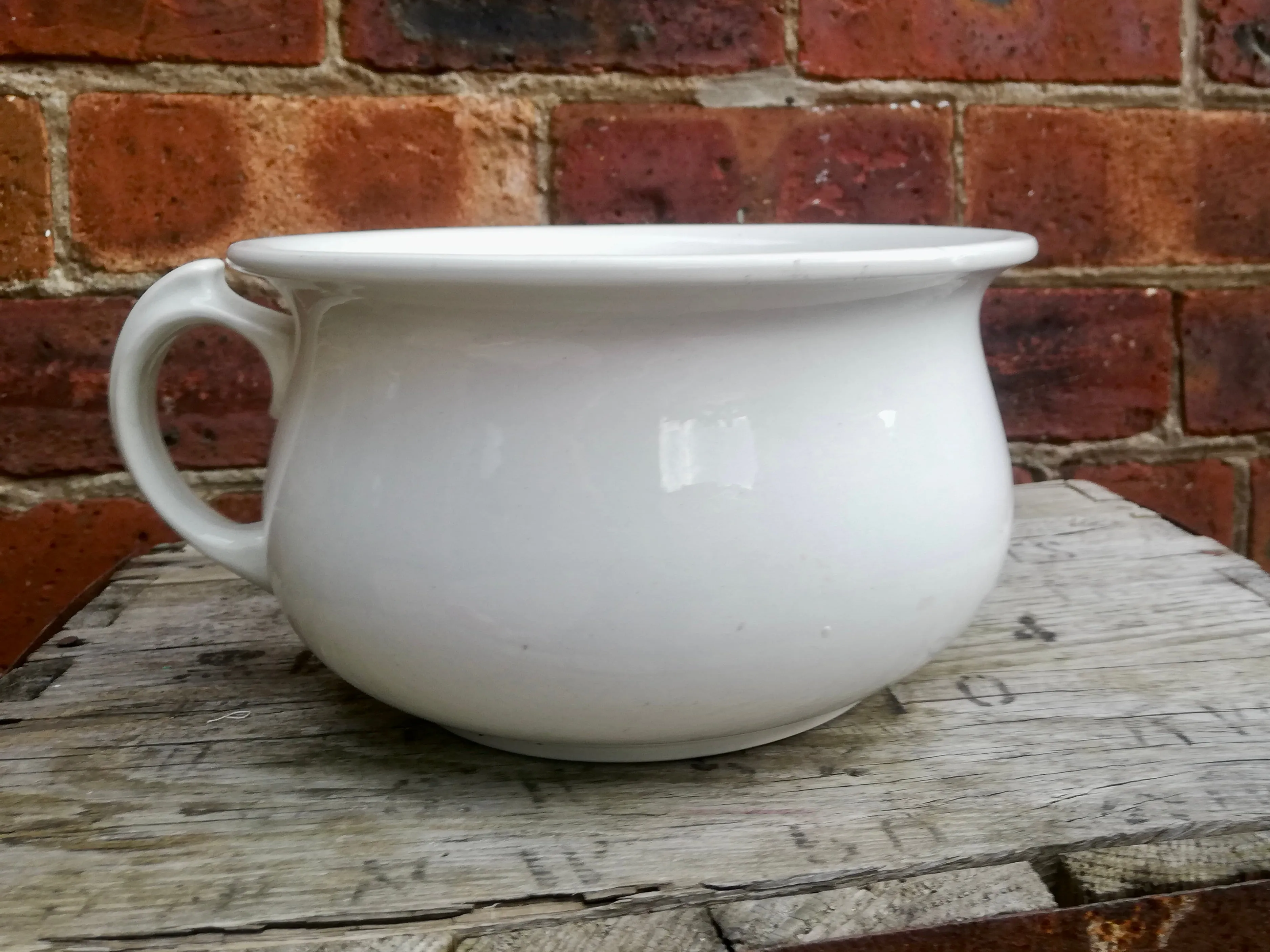 Vintage chamber pot potty planters