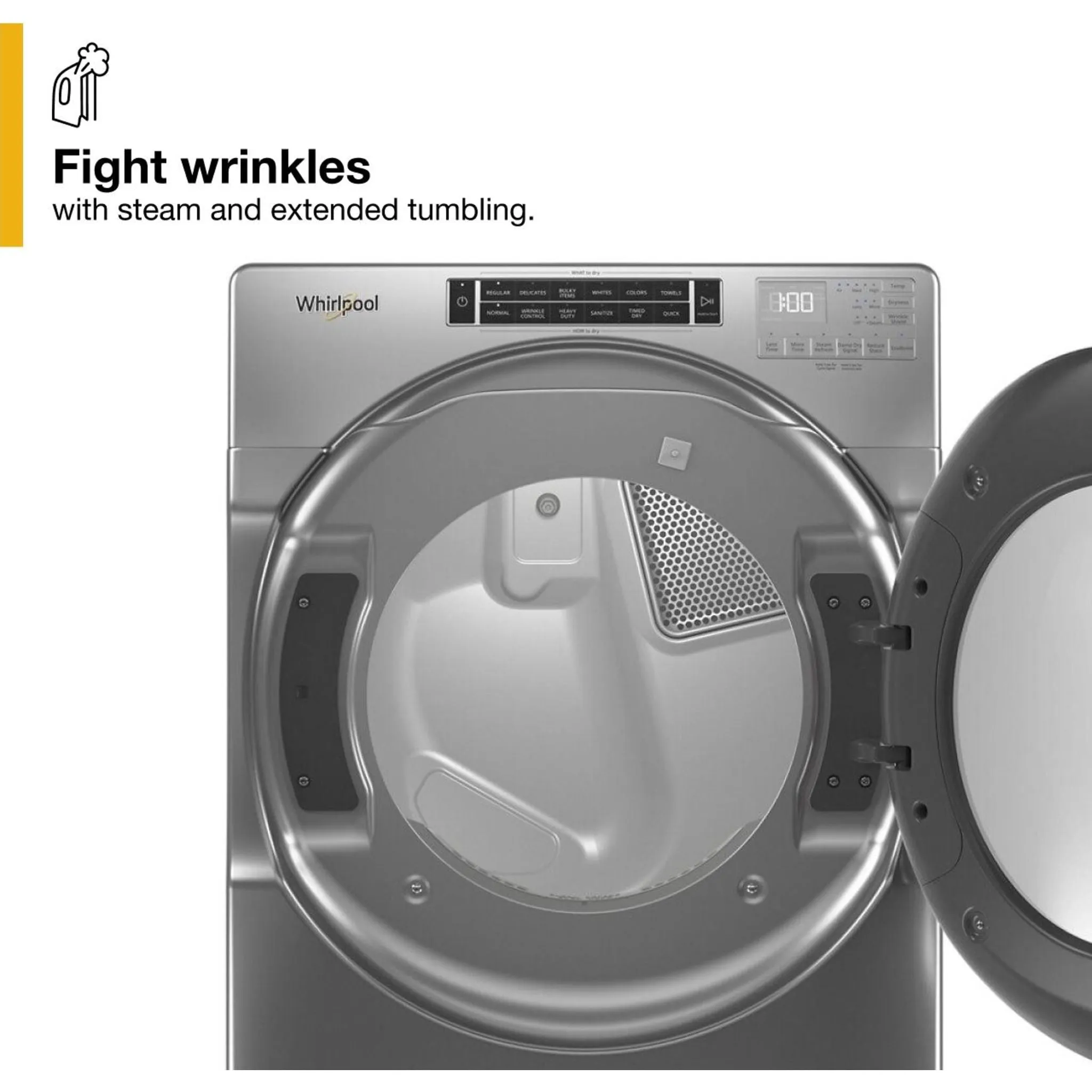 Whirlpool 7.4 cu. ft. Front Load Gas Dryer with Steam Cycles (WGD8620HC)