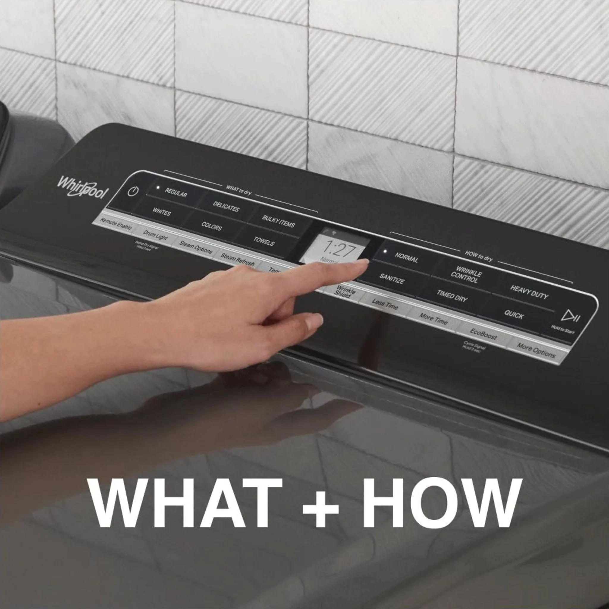 Whirlpool Gas Dryer (WGD7120HC) - Chrome Shadow