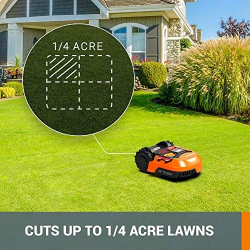 Worx WR140 Landroid M 20V Power Share Robotic Lawn Mower,Orange