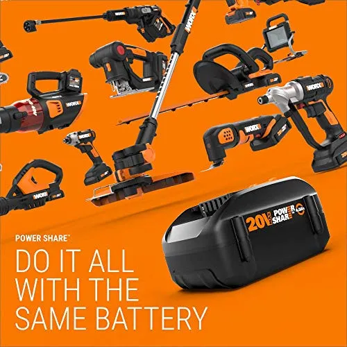 Worx WR140 Landroid M 20V Power Share Robotic Lawn Mower,Orange