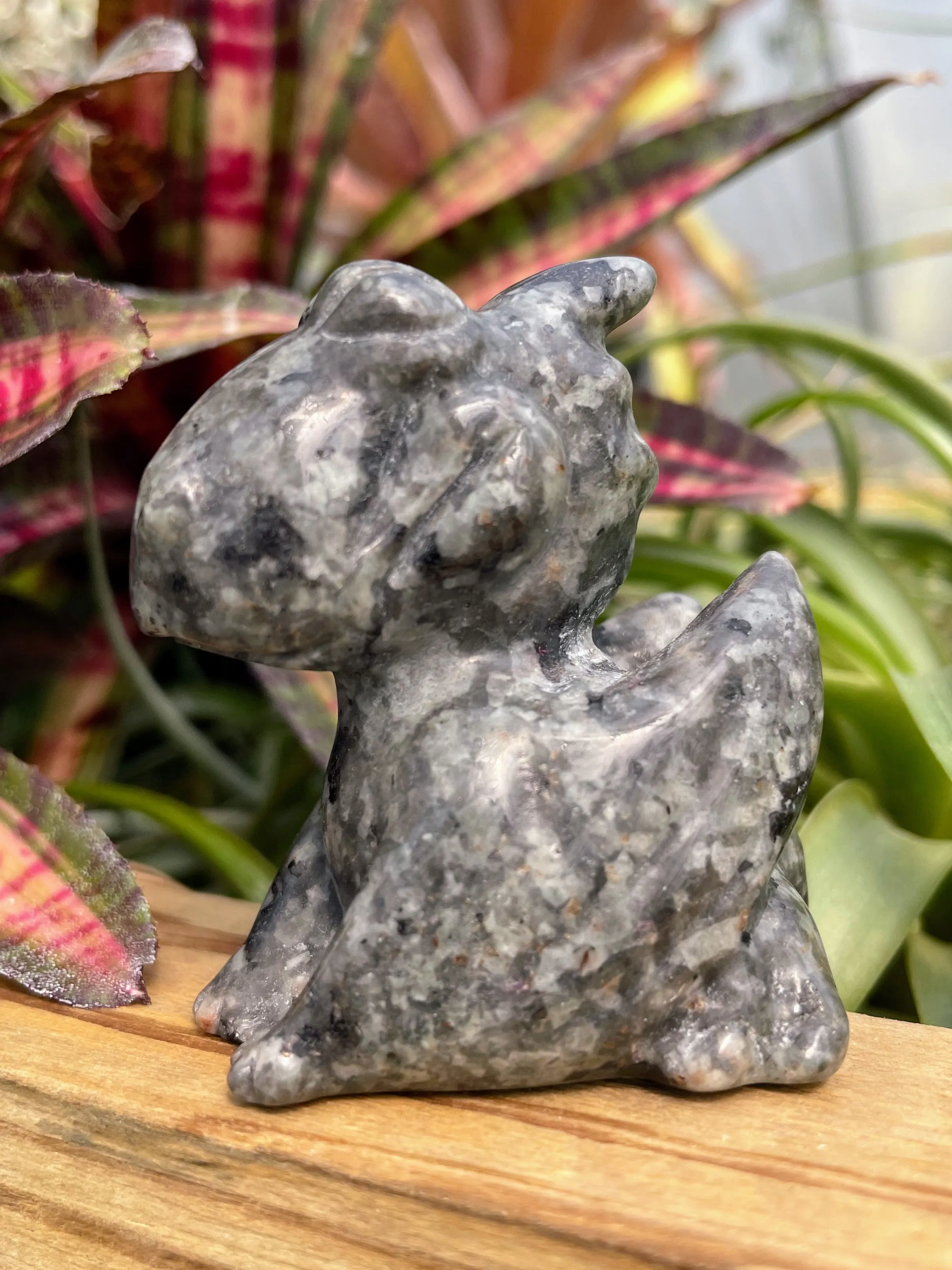 Yooperlite Dragon Crystal Carving