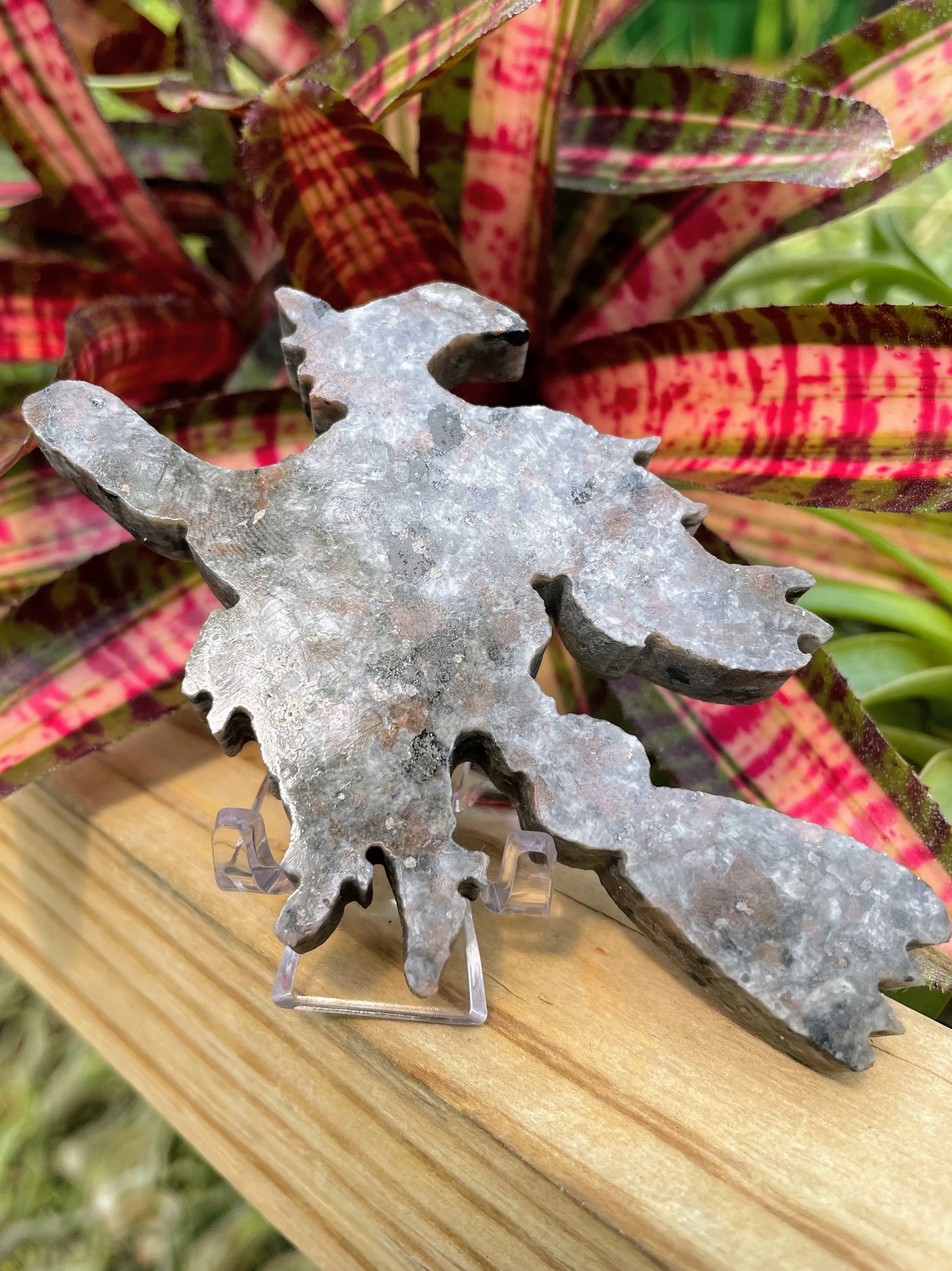 Yooperlite Flying Witch Crystal Carving